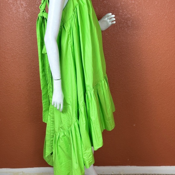 Christopher John Rogers Lime Maxi Dress Size XL - Picture 4 of 15